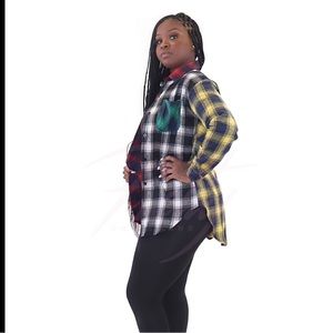 Flannel Plaid Multi-Color Jacket